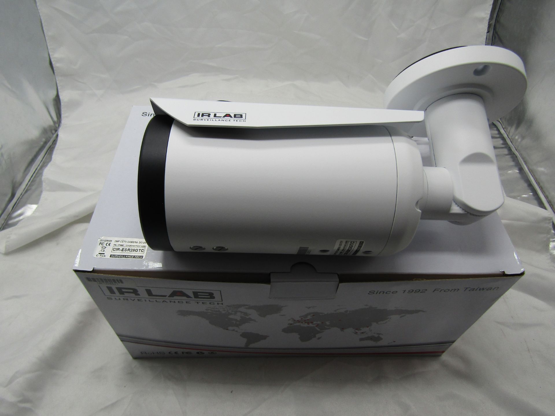 IR LAB 2mp CCTV Camera DC12V. Model: CIR-ESR28GTC - Untested