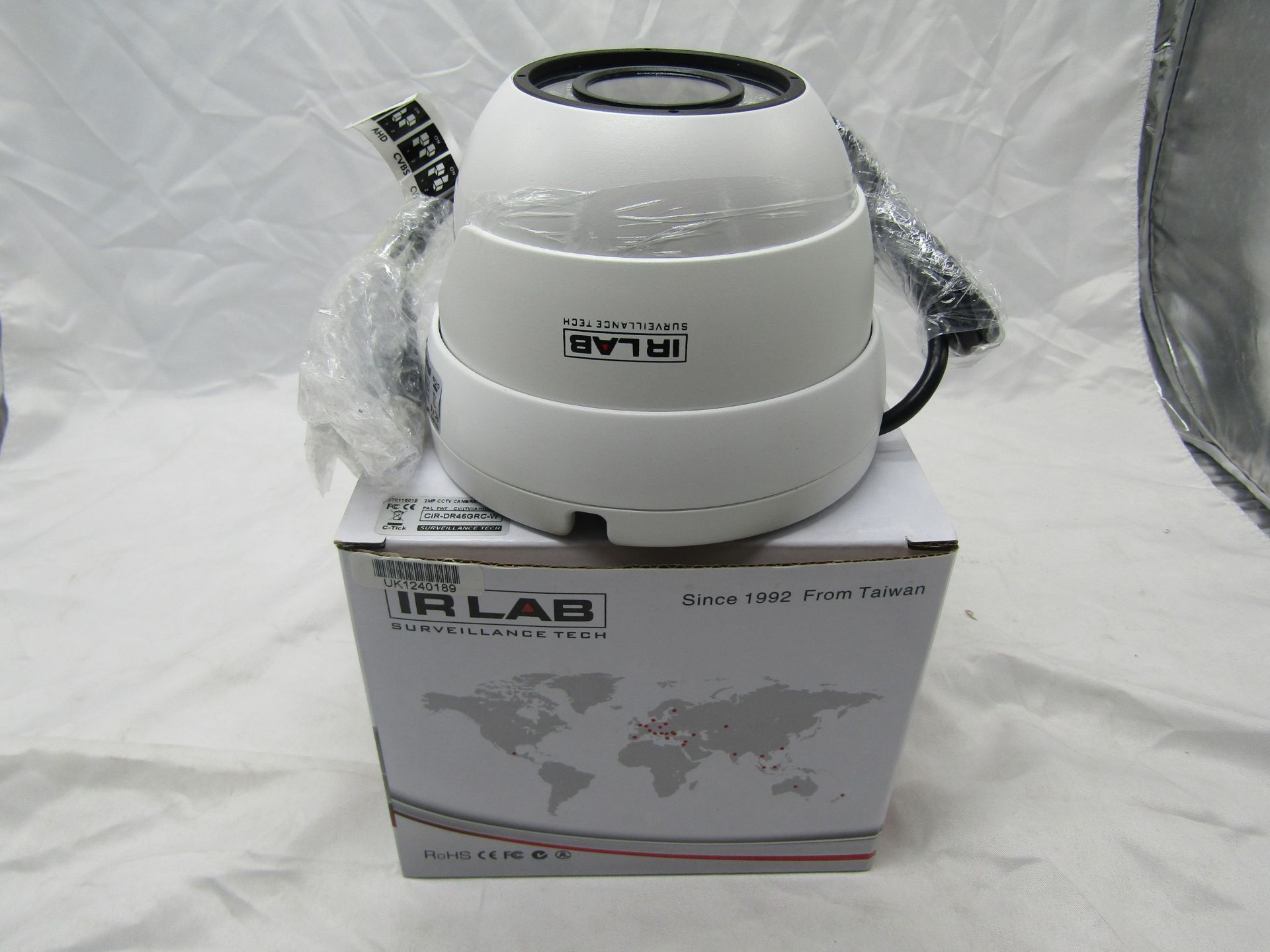 IR LAB 2mp CCTV Camera DC12V. Model: CIR-DR46GRC-W - Untested