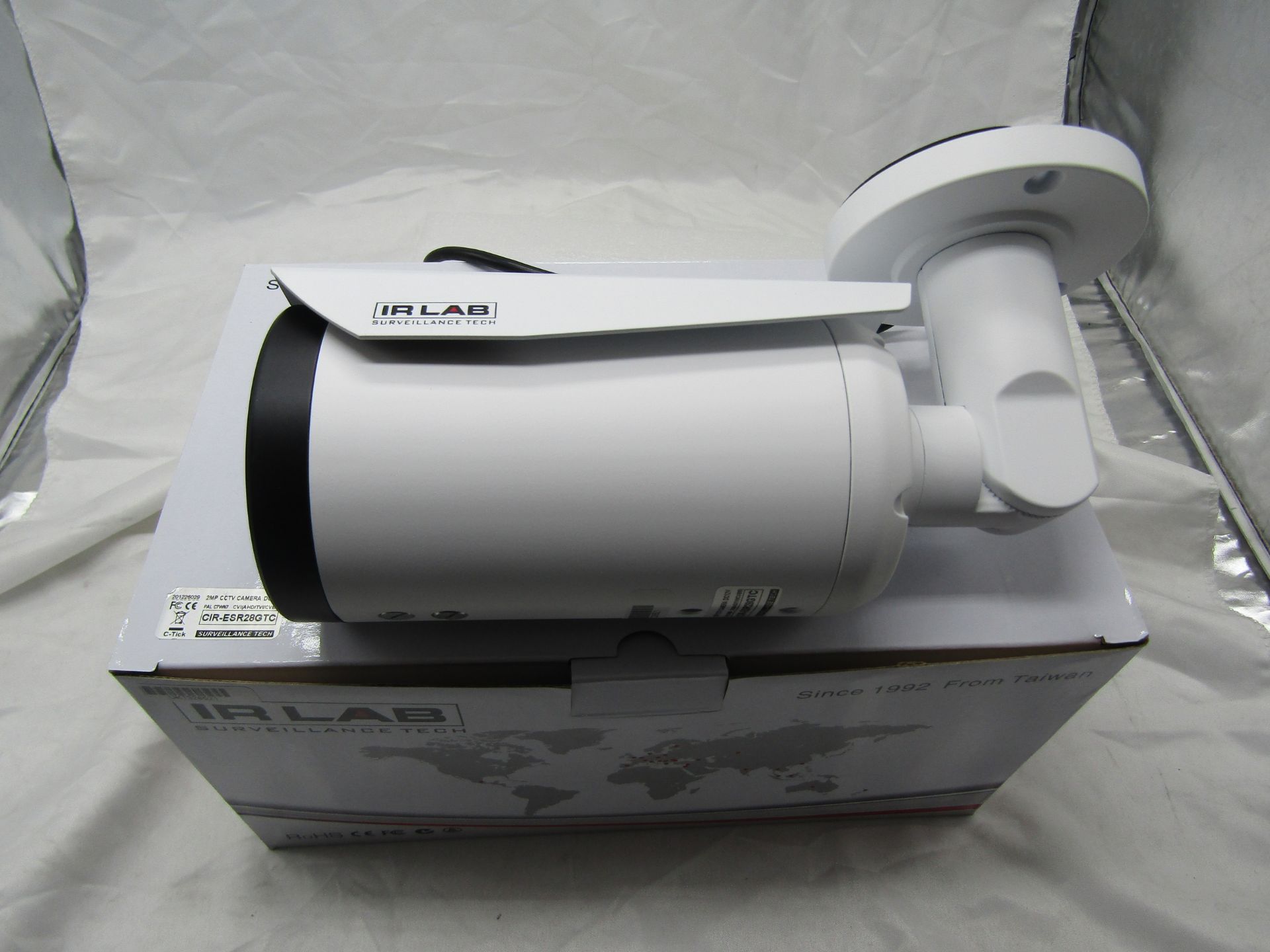 IR LAB 2mp CCTV Camera DC12V. Model: CIR-ESR28GTC - Untested