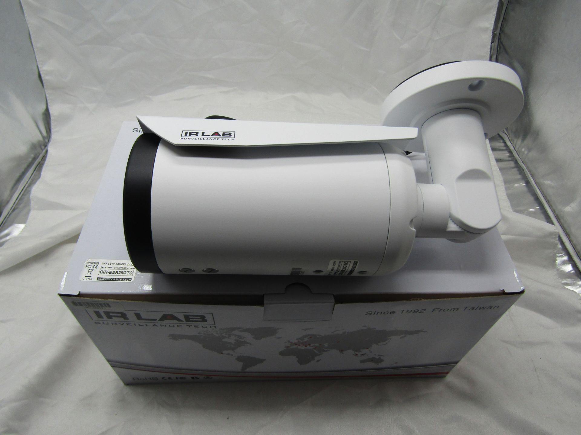 IR LAB 2mp CCTV Camera DC12V. Model: CIR-ESR28GTC - Untested