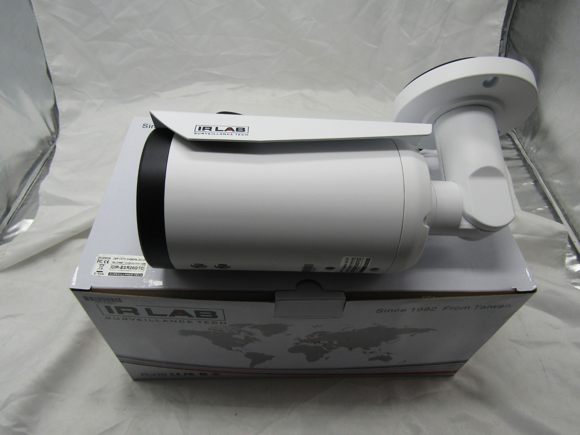 IR LAB 2mp CCTV Camera DC12V. Model: CIR-ESR28GTC - Untested