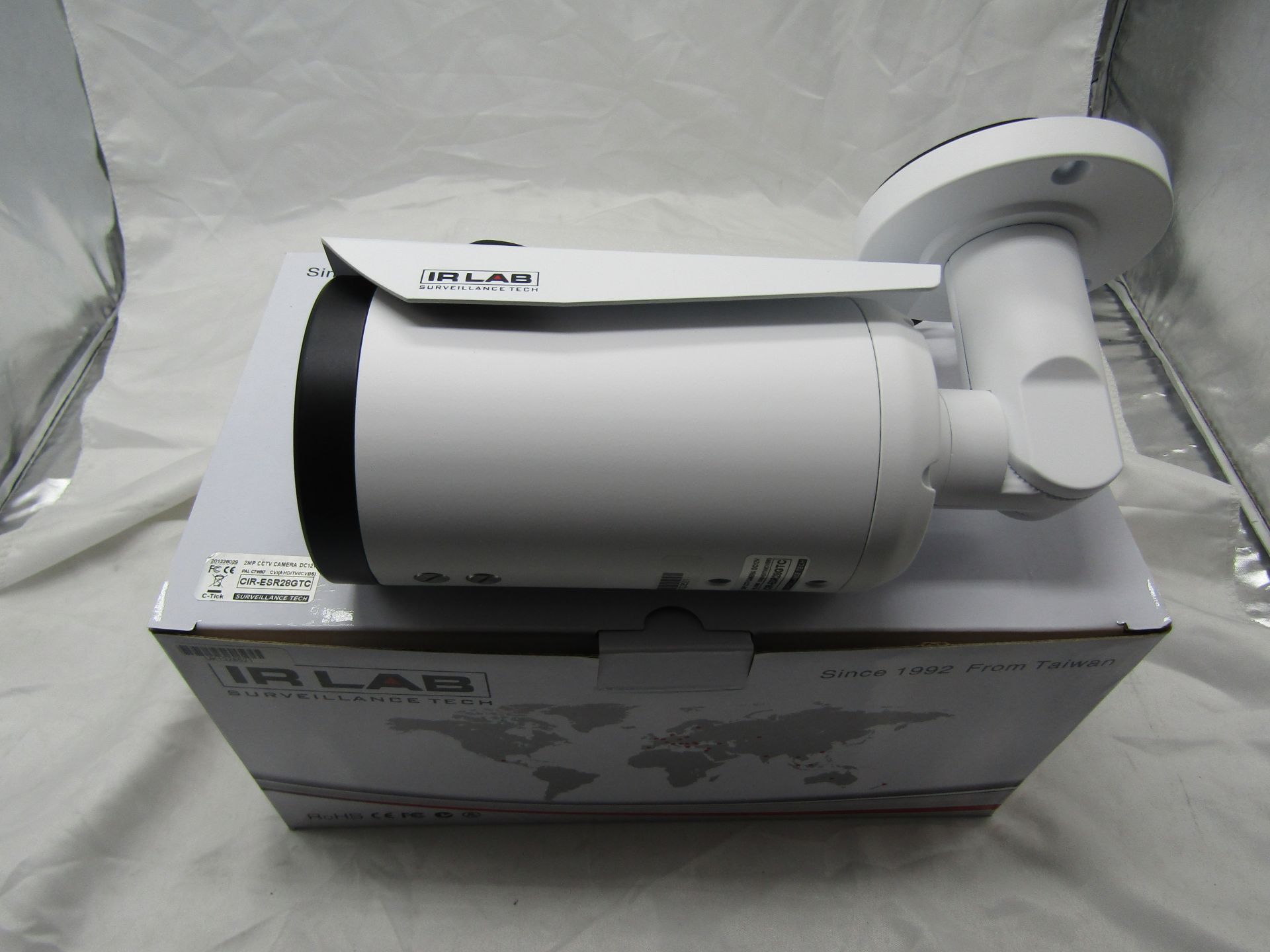 IR LAB 2mp CCTV Camera DC12V. Model: CIR-ESR28GTC - Untested