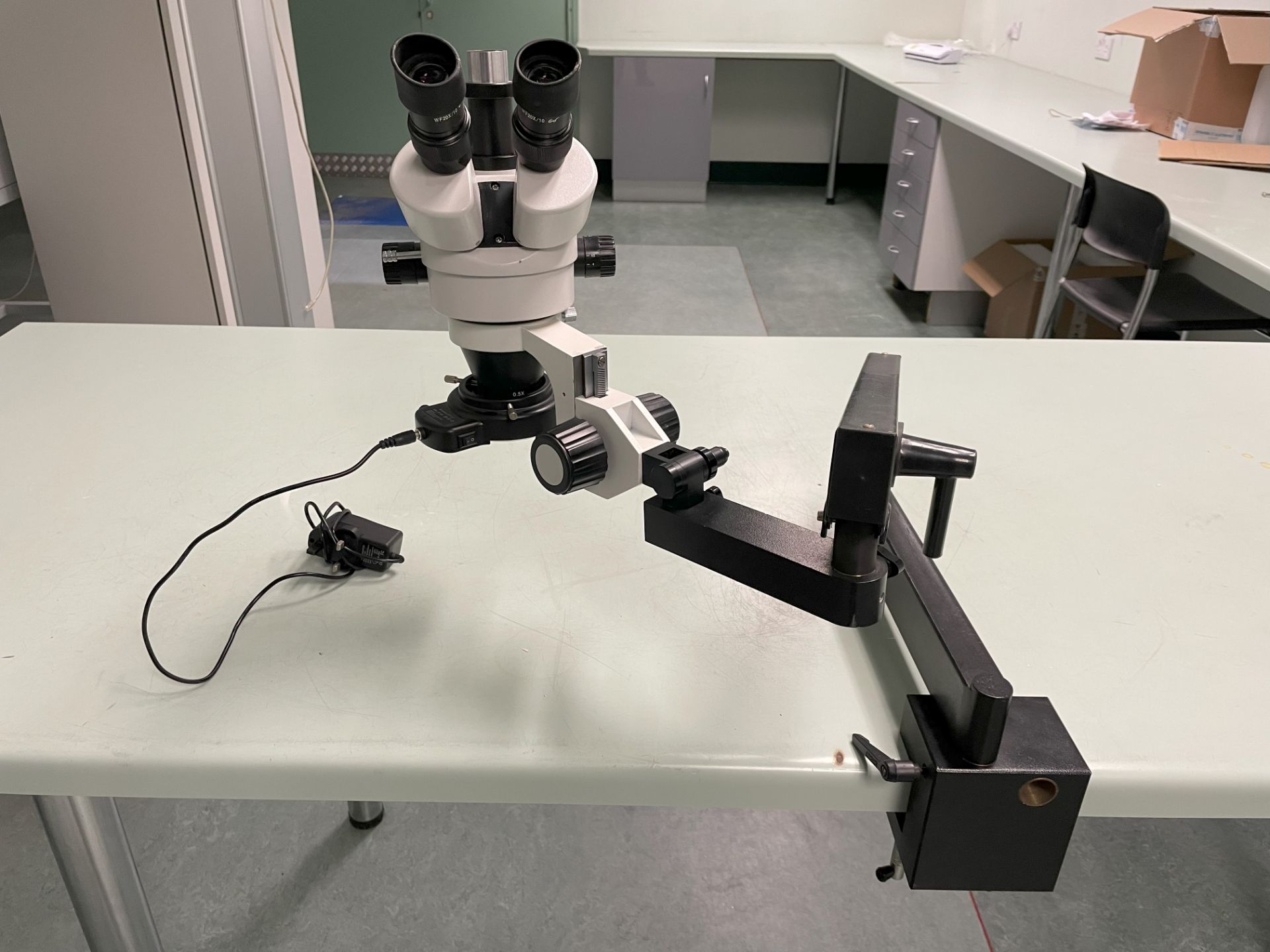 Inspection Microscope with LED Ring Light