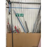 Mixed Contents of Rack to include Stainless Steel Flat Bar, Copper Strip, Steel Tube, Threaded Rod,
