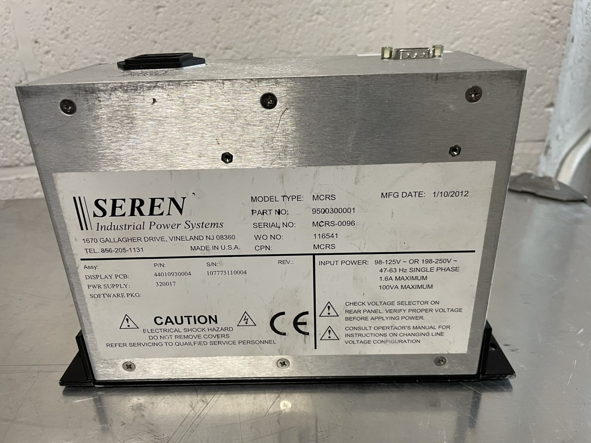 SEREN Industrial Power Systems MCRS Matching Network Remote Display - Image 3 of 3