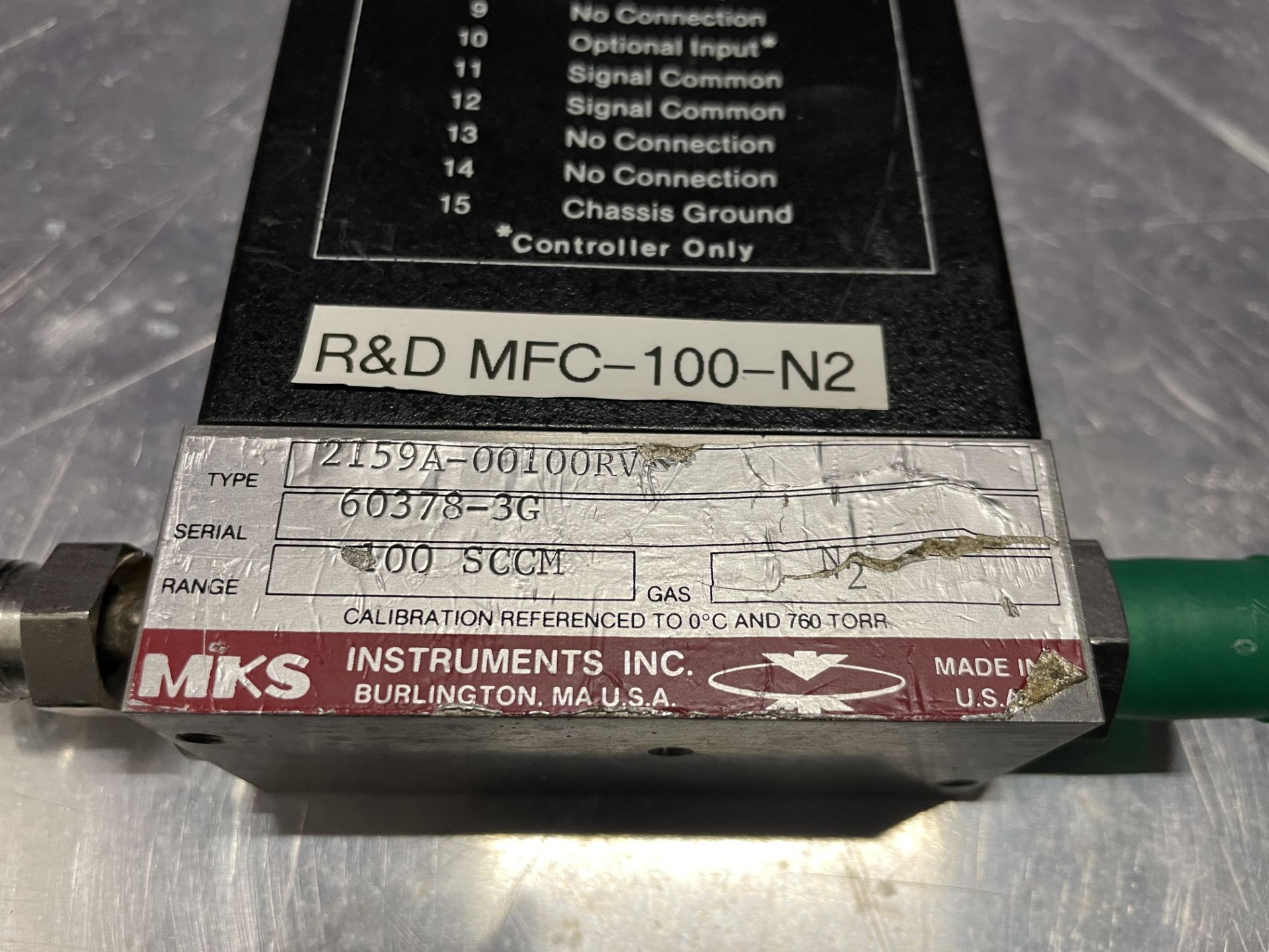 MKS 100 sccm N2 Mass Flow Controller - Image 7 of 7