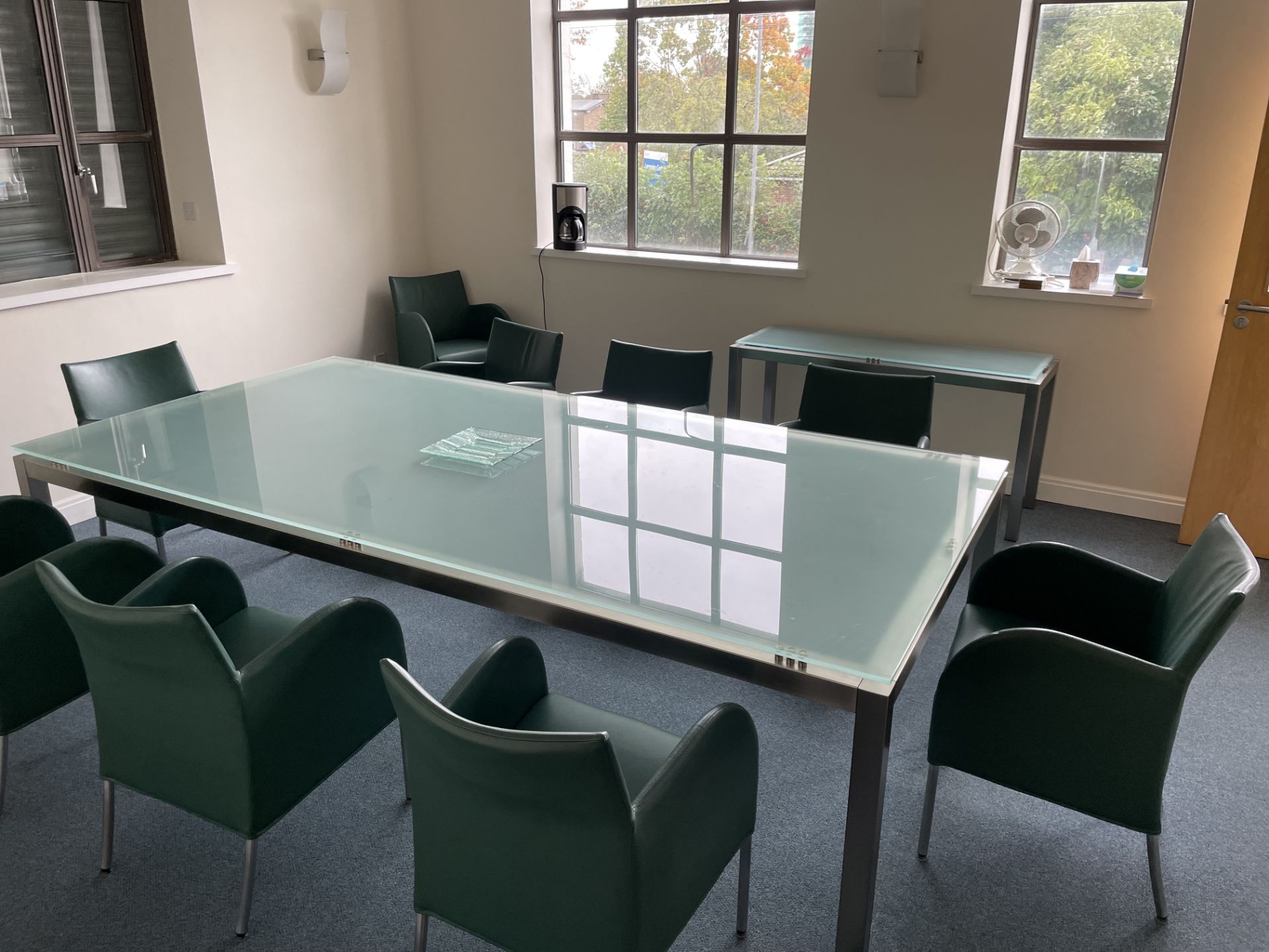 Boardroom table with 10 chairs (without contents) - Image 12 of 14