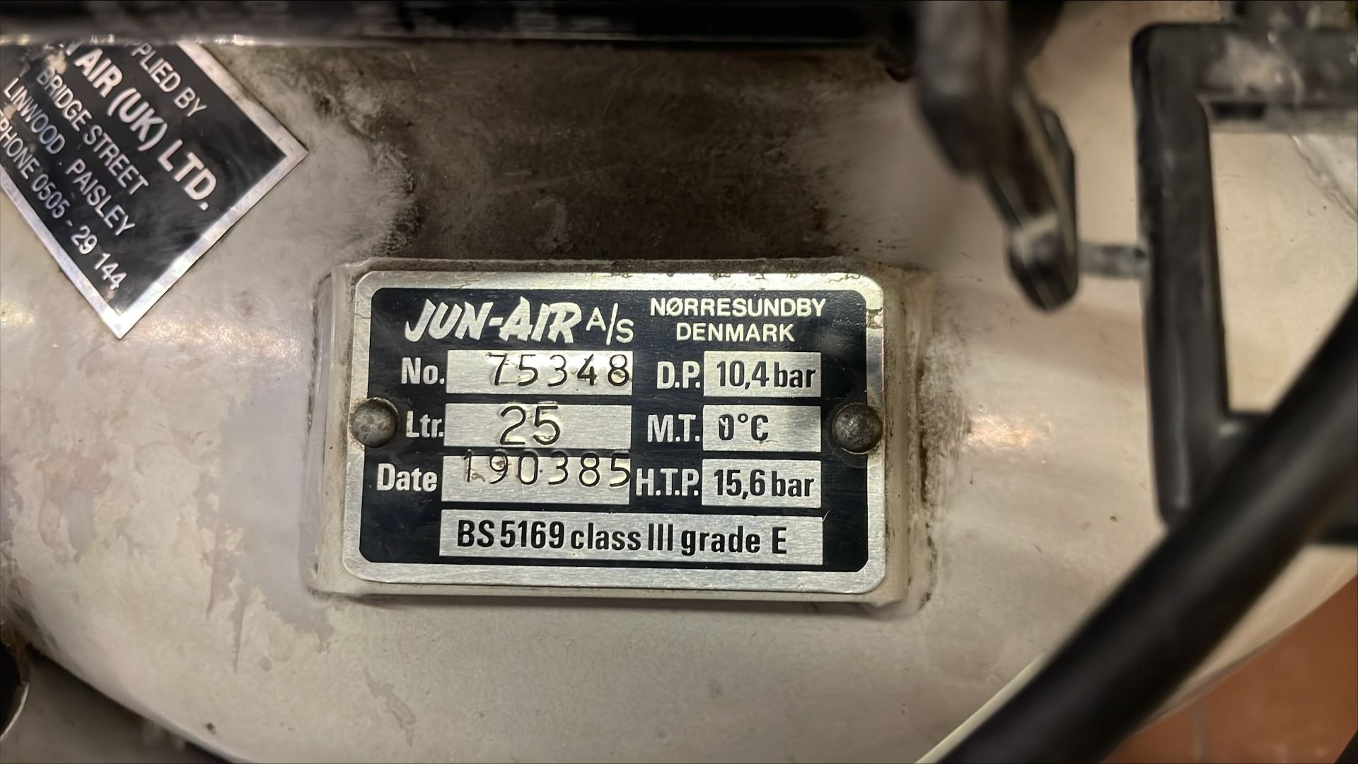 Jun-Air 25L Low Noise Compressor 104 Bar - Image 3 of 4