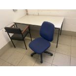 Recreation Room Furniture - Desk and 2 Chairs