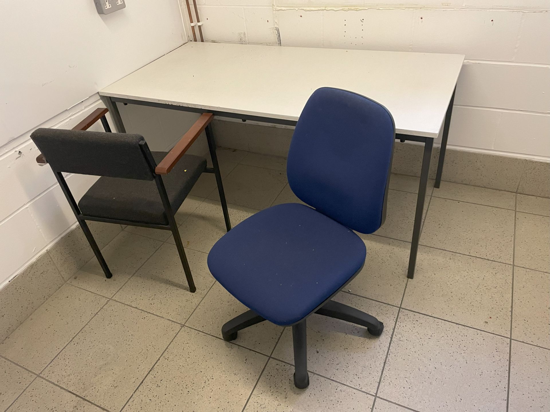 Recreation Room Furniture - Desk and 2 Chairs