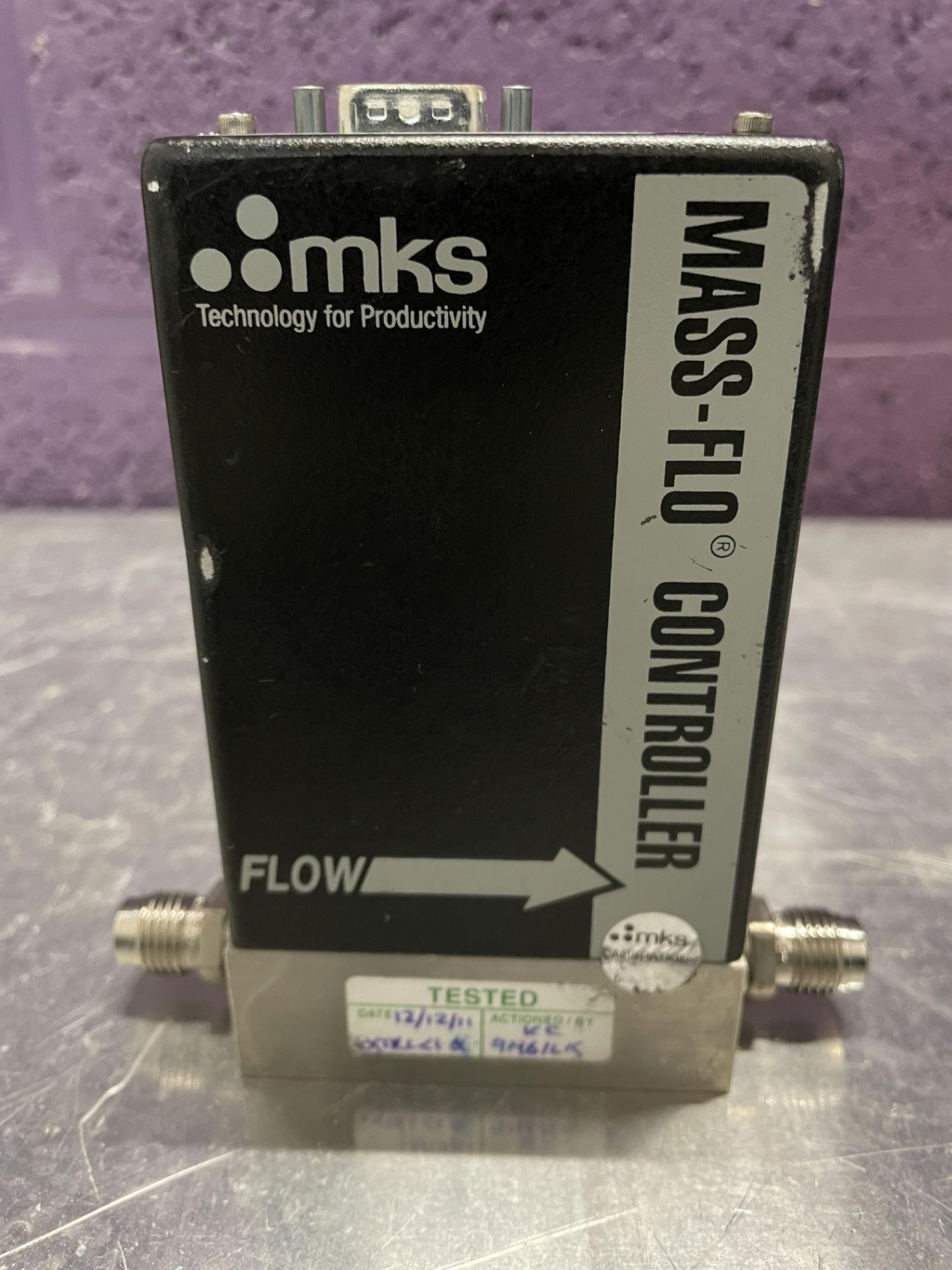 MKS 100 sccm O2 Mass Flow Controller - Image 2 of 7