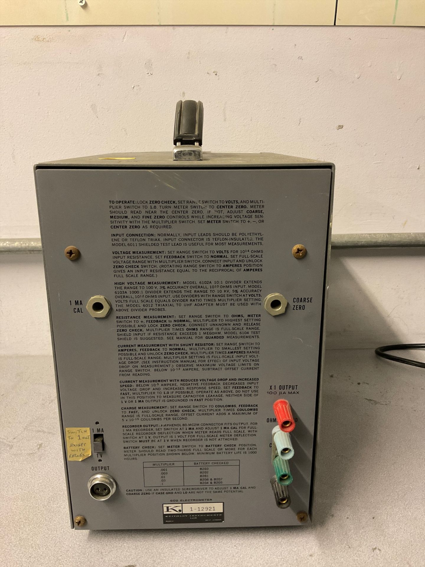 Keithley 602 Electrometer - Image 2 of 2