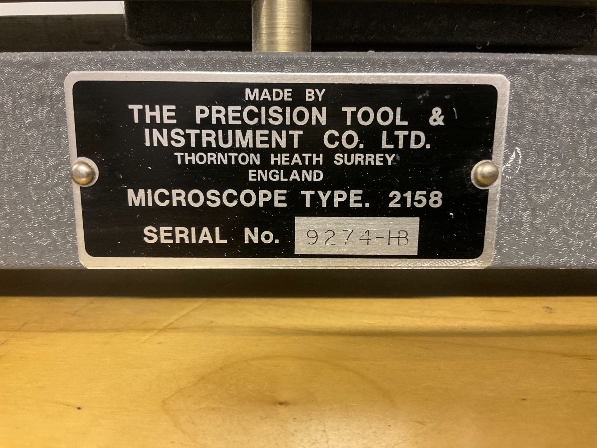 Microscope - The Precision Two and Instruments Company Ltd - Type 2158 - Image 2 of 4