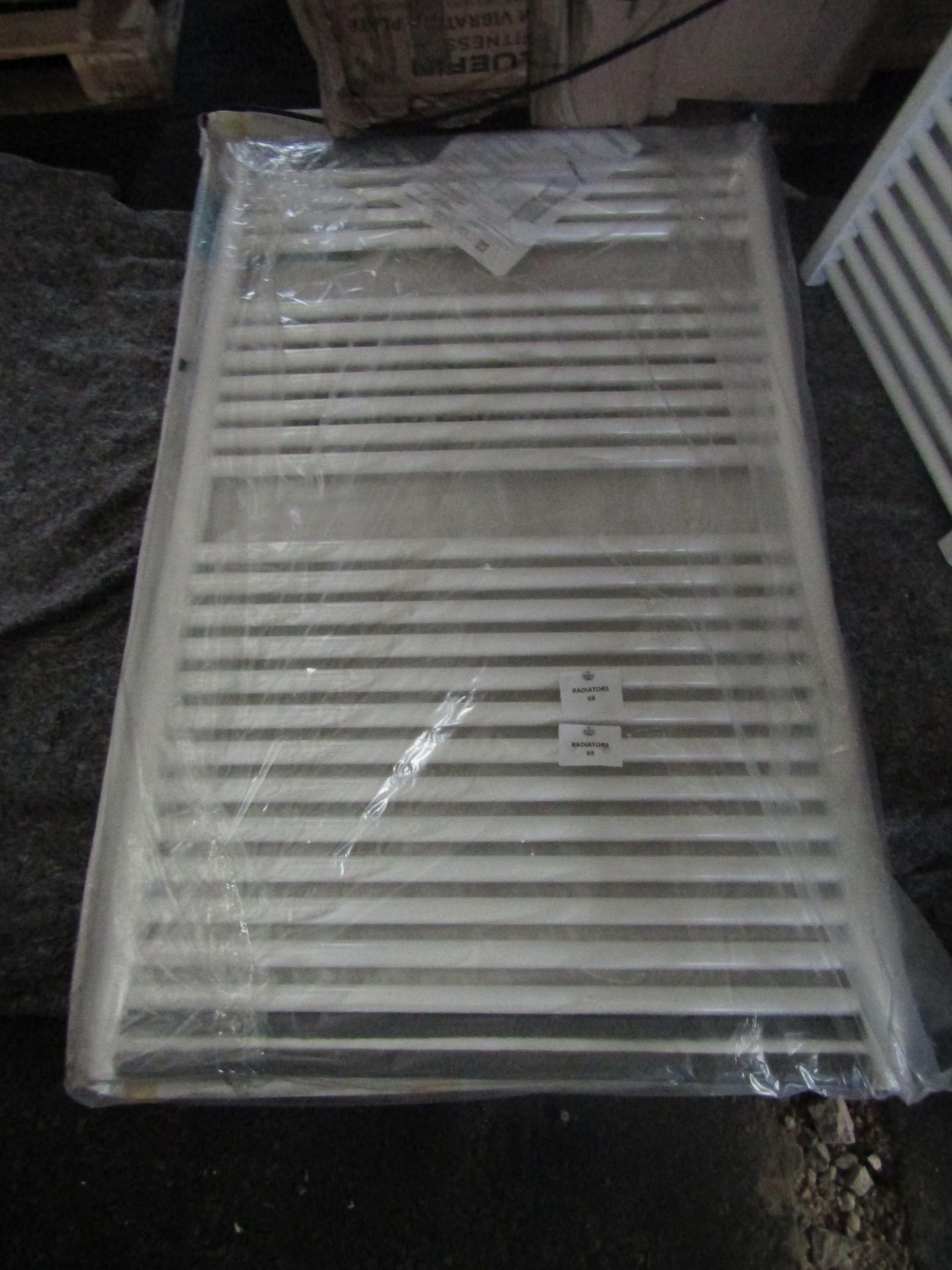 Tissino - White Towel Radiator -1212x750mm - please note the radiator may have a marks of bits of