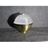 2x Chelsom - Brass & Textured Glass Wall Light - DI/36/W1 - New & Boxed.