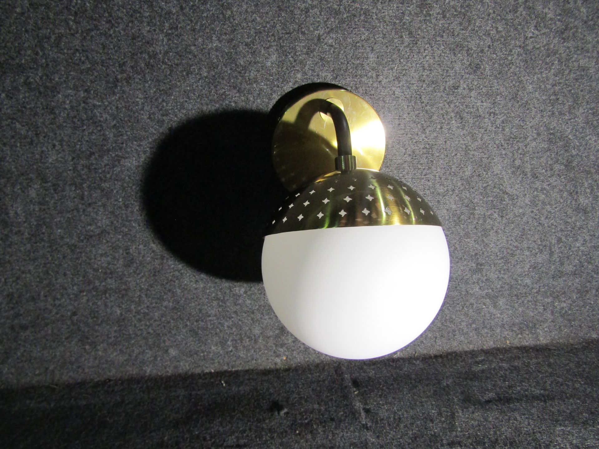 Chelsom - Black & Brass Orb Wall Light - OR/41/W1 - New & Boxed.