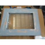 Small Rustic Display Frame - Duck Egg Blue 6ž4 Photo size - New & Boxed.