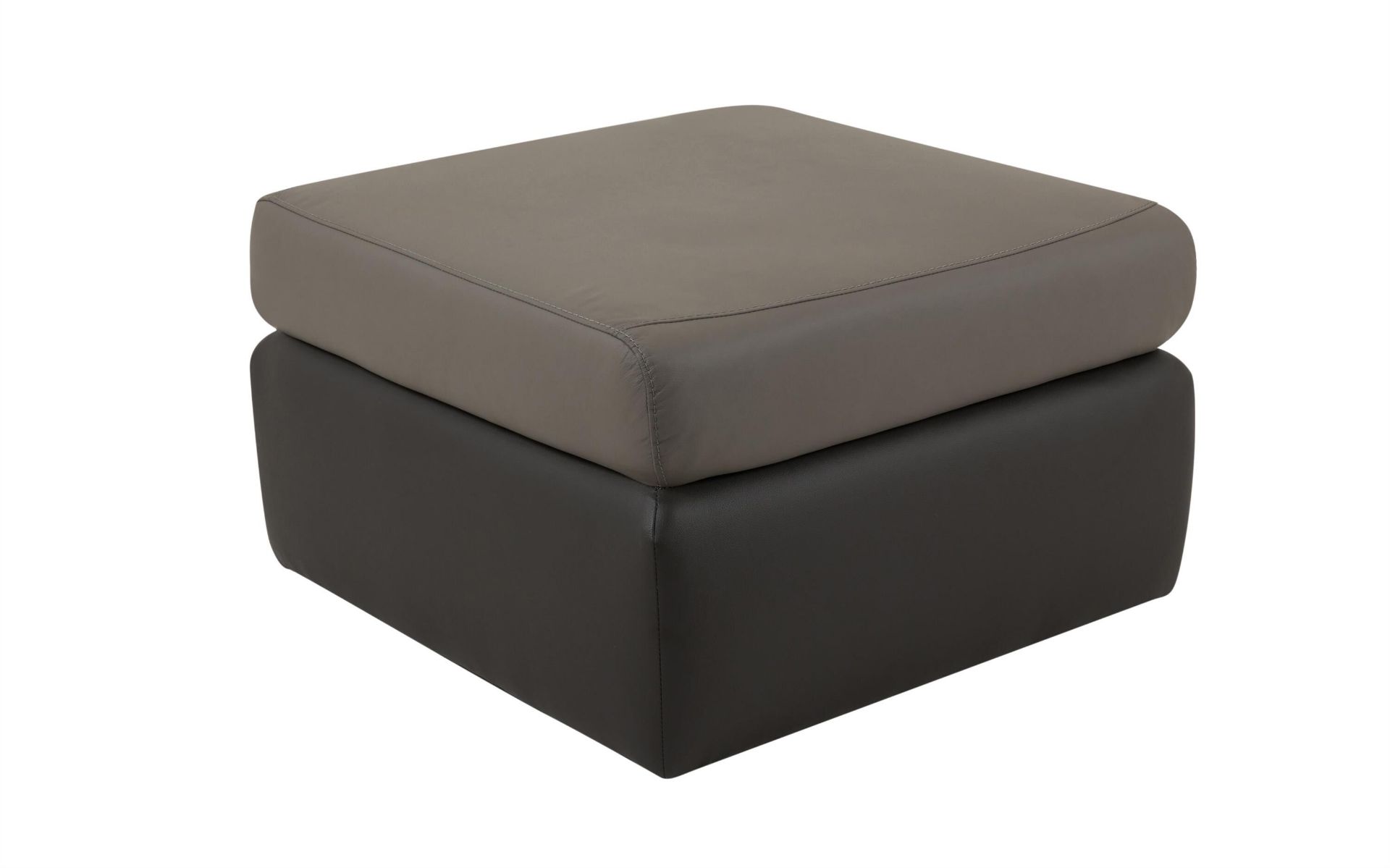 Pluto Storage Footstool G10 Light Grey Dark Grey Self Stitch RRP 379 - Image 3 of 3