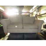 Aurora 2 Seater Sofa Standard Back Luna Beige Option 2 Oak Effect RRP 979