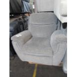 Ashton Swivel Glider Chair Vitolini Charcoal All Over Swivel Base/Trim RRP 1499