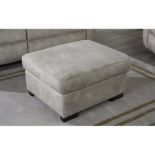 SCS Sabina Storage Footstool Marble Oyster All Over Dark Wood Amx RRP 330