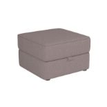 Ashton Storage Footstool Vitolini Blush All Over Black Plastic Feet RRP 349