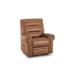 Oak Furnitureland Eastbourne Riser Recliner Armchair - Ranch Brown Fabric RRP 779.99