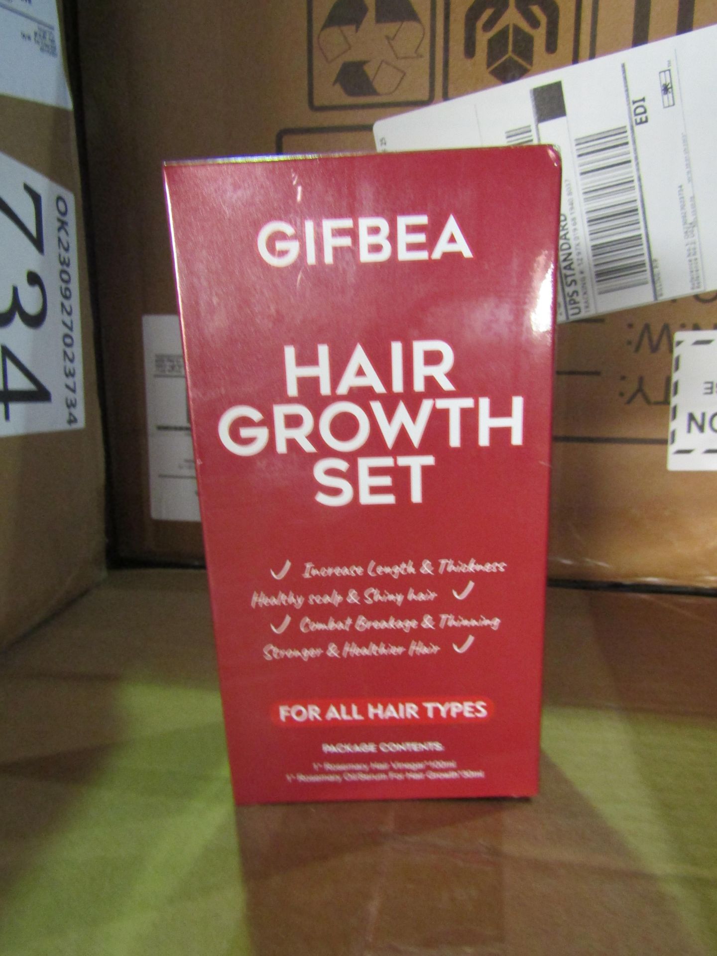 10X Gifbea Hair Growth Set New & Packaged