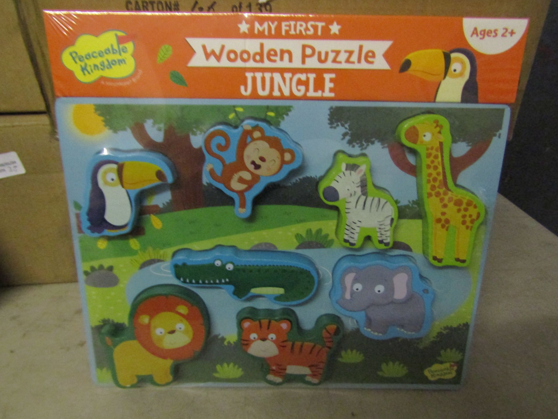 My First Wooden Puzzle Jungle New & Packaged