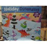 Holiday Dinosaurs 100 PC Puzzle New & Boxed