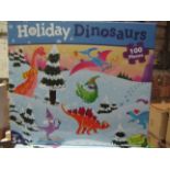 Holiday Dinosaurs 100 PC Puzzle New & Boxed