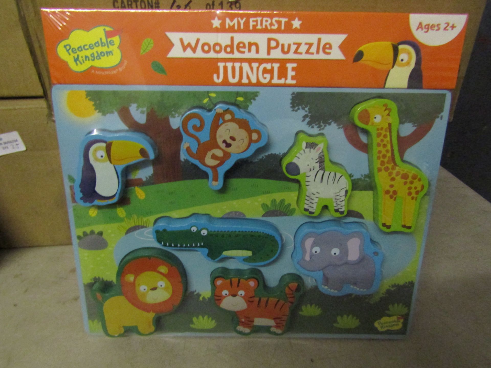 My First Wooden Puzzle Jungle New & Packaged