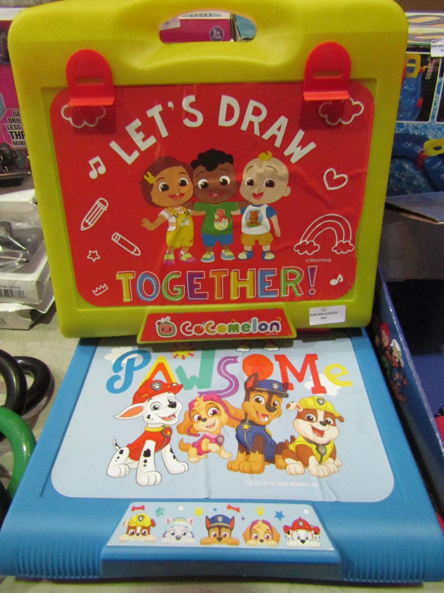 2X Items Being Lets Draw Together Art Sets 1X Cocomelon & 1X Paw Patrol (Unchecked)