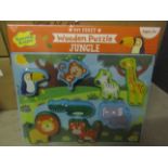 My First Wooden Puzzle Jungle New & Packaged