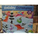 Holiday Dinosaurs 100 PC Puzzle New & Boxed