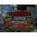 Dinosaur Escape Shiny Mosaics Built-in-Easel 6 Doubl Sided Background Cards & Over 300 Magnetic