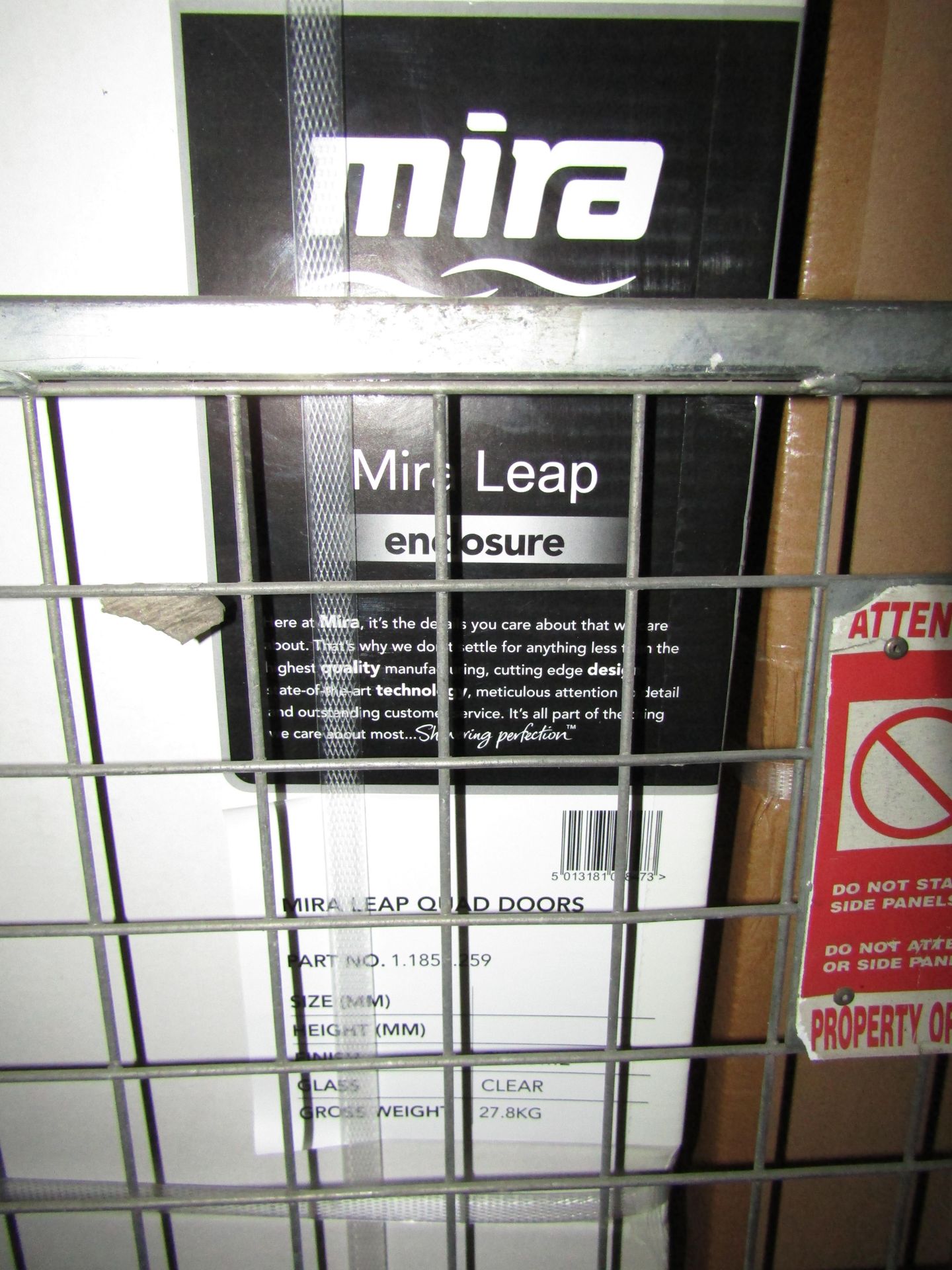 Mira Leap Glass Quad Doors Size Unknown - 1.1857.259 - New & Boxed.