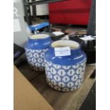 2x Mikasa Storage Jars - Appear To Be In Good Condition.