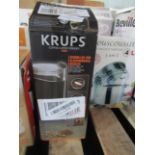 Krupps coffe and spice grinder, boed and powes on, no other functions have been checked