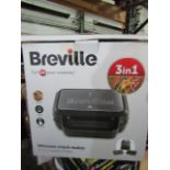 Breville 3 in 1 toastie maker, boxed and powers on, it heats up but no other functions have been
