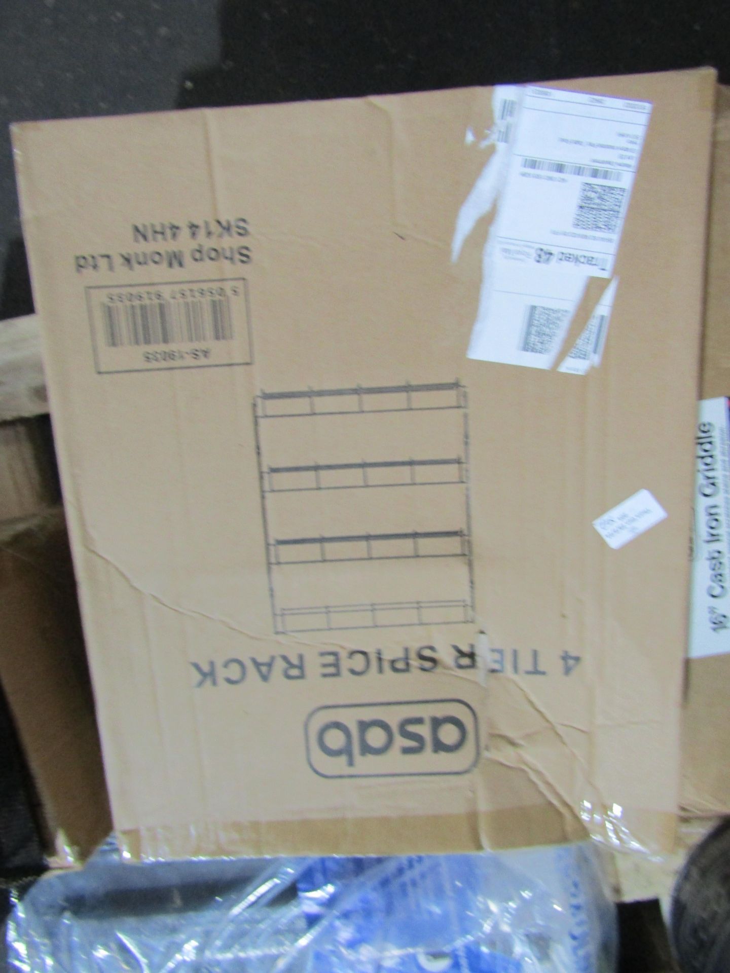 2 Asab 4 Tier Spice Racks. Boxed but unchecked