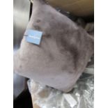 Project9 Light Brown Fur Cushion With Pad 40X40Cm Special Buy RRP 45