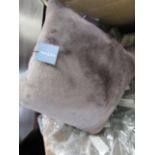 Project9 Light Brown Fur Cushion With Pad 40X40Cm Special Buy RRP 45