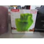 Marvel Hulk fist money box, unchecked