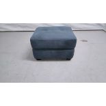 ScS Morgan Indigo Kuku Storage Footstool Leather Dark Wood RRP 380About the Product(s)ScS Morgan