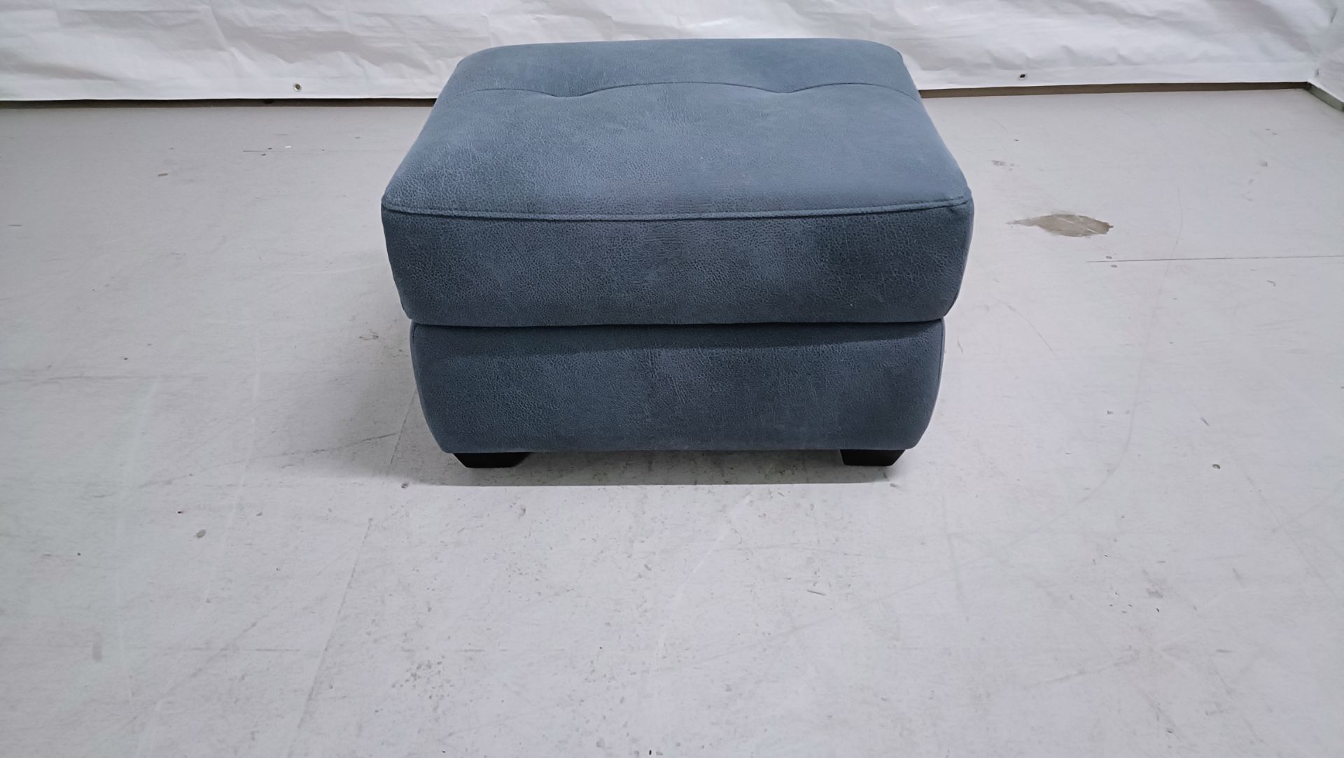 ScS Morgan Indigo Kuku Storage Footstool Leather Dark Wood RRP 380About the Product(s)ScS Morgan