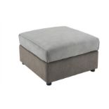 SCS Fortuna Storage Footstool in Verona Taupe Mushroom with Contrast Stitch and Glides RRP