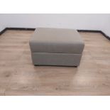 ScS Roman Storage Footstool Pisa Taupe Self Stitch Black Glides RRP 300About the Product(s)ScS Roman