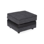 Piper Standard Footstool Lisbon Slate Hippo Black Black Glides RRP 479About the Product(s)Piper