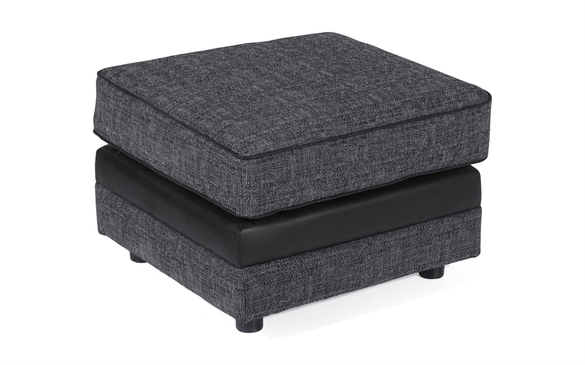 Piper Standard Footstool Lisbon Slate Hippo Black Black Glides RRP 479About the Product(s)Piper